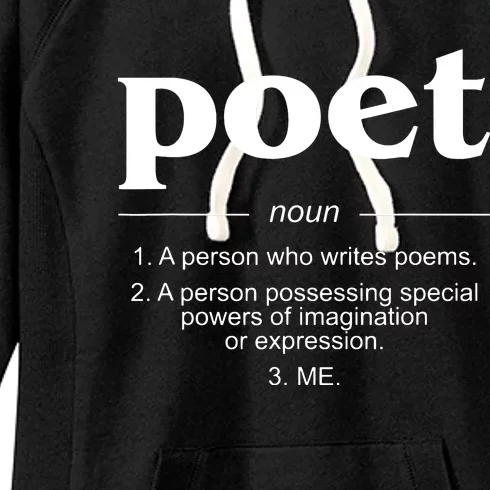 Poet Poet Definition Women's Fleece Hoodie