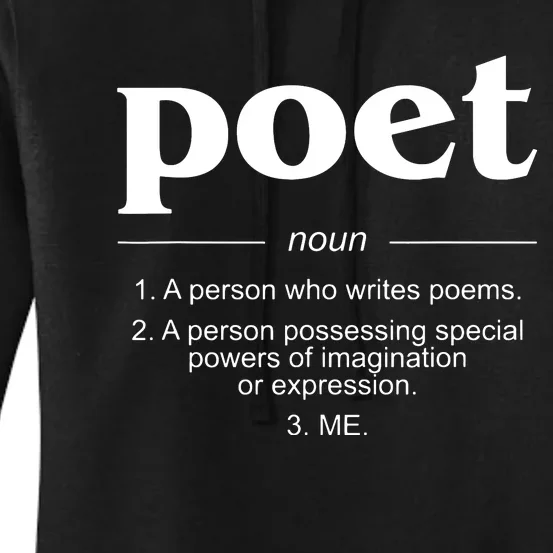 Poet Poet Definition Women's Pullover Hoodie