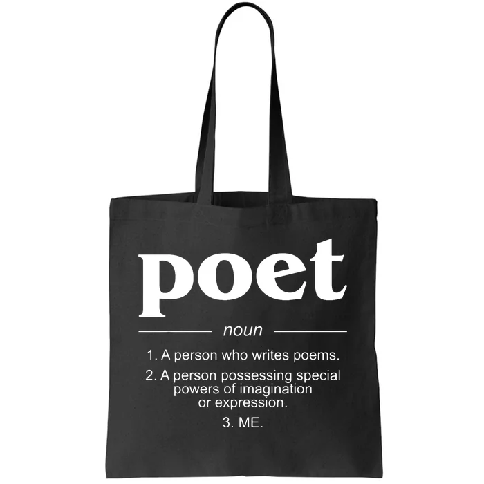 Poet Poet Definition Tote Bag