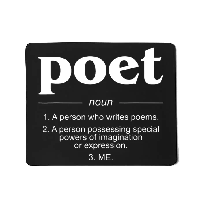 Poet Poet Definition Mousepad