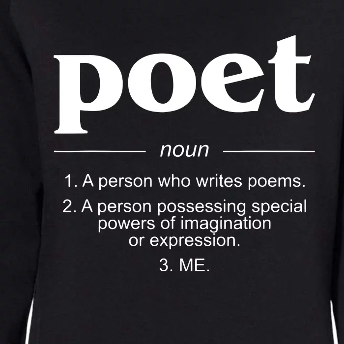 Poet Poet Definition Womens California Wash Sweatshirt