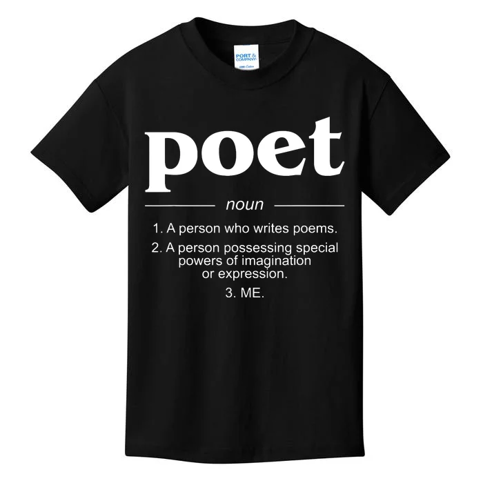 Poet Poet Definition Kids T-Shirt