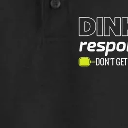 Pickleball Player Dink Responsibly Don't Get Smashed Dry Zone Grid Performance Polo