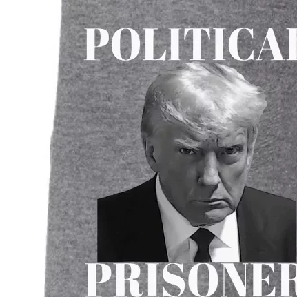 Political Prisoner Donald J Trump Black & White Mugshot Djt Doggie 3-End Fleece Hoodie