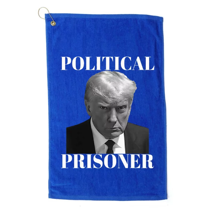 Political Prisoner Donald J Trump Black & White Mugshot Djt Platinum Collection Golf Towel