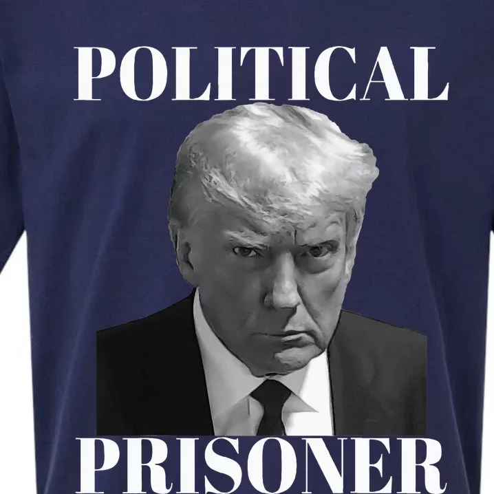 Political Prisoner Donald J Trump Black & White Mugshot Djt Sueded Cloud Jersey T-Shirt