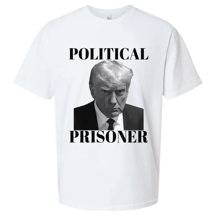 Political Prisoner Donald J Trump B&W President 45 Sueded Cloud Jersey T-Shirt