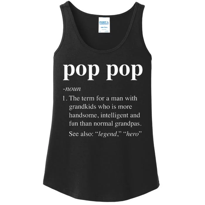 Pop Pop Definition Funny Poppop Dictionary Ladies Essential Tank