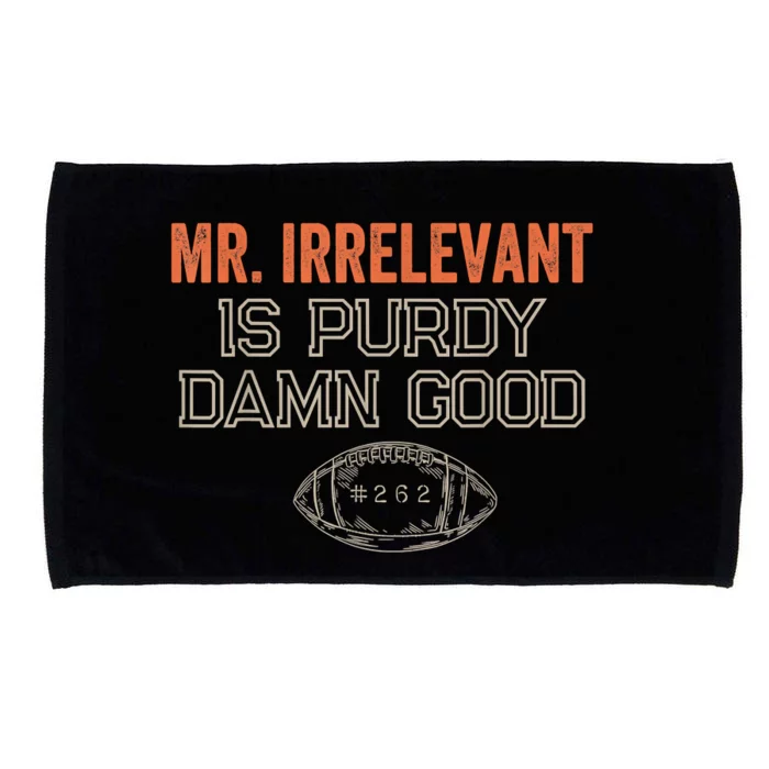 Purdy Purdy Damn Good Football Quarterback Microfiber Hand Towel