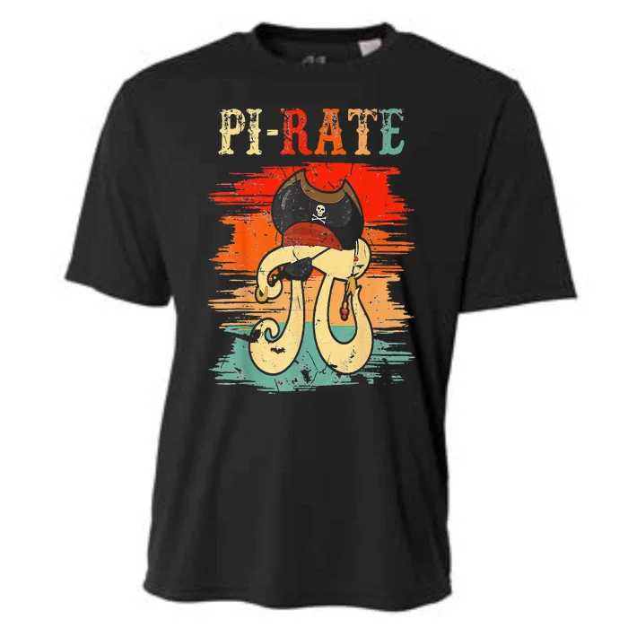 Pi-Rate Pi Day Mathematician Math Geek Pirate Lover Cooling Performance Crew T-Shirt