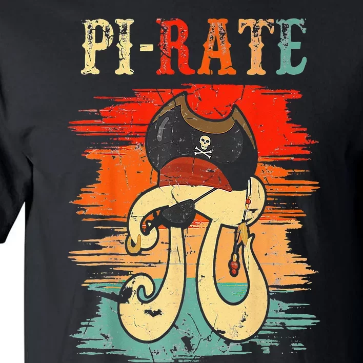 Pi-Rate Pi Day Mathematician Math Geek Pirate Lover Tall T-Shirt