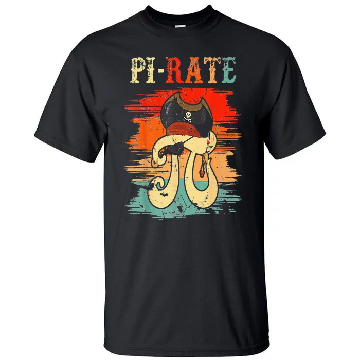 Pi-Rate Pi Day Mathematician Math Geek Pirate Lover Tall T-Shirt