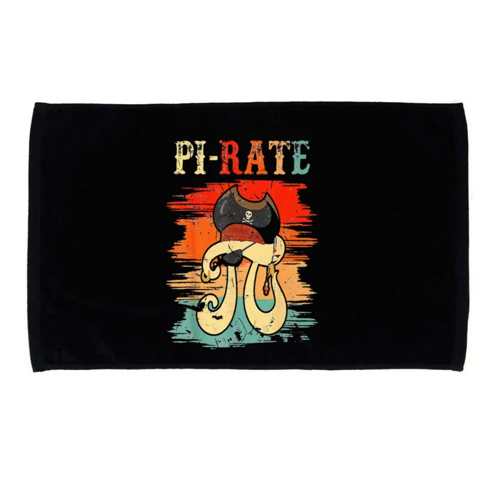 Pi-Rate Pi Day Mathematician Math Geek Pirate Lover Microfiber Hand Towel