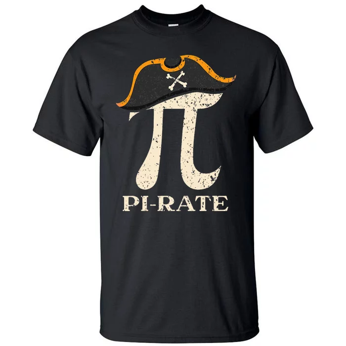 Pi-Rate Pi Day Mathematician Math Geek Pirate Lover Tall T-Shirt