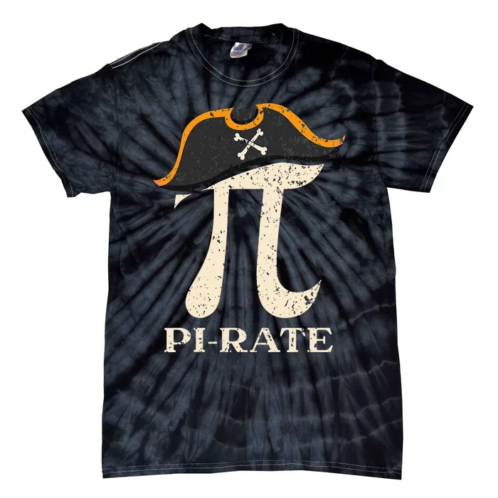 Pi-Rate Pi Day Mathematician Math Geek Pirate Lover Tie-Dye T-Shirt