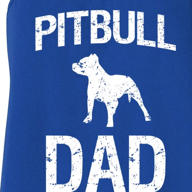 Proud Pitbull Dad Gift Gift Pit Bull Women's Racerback Tank