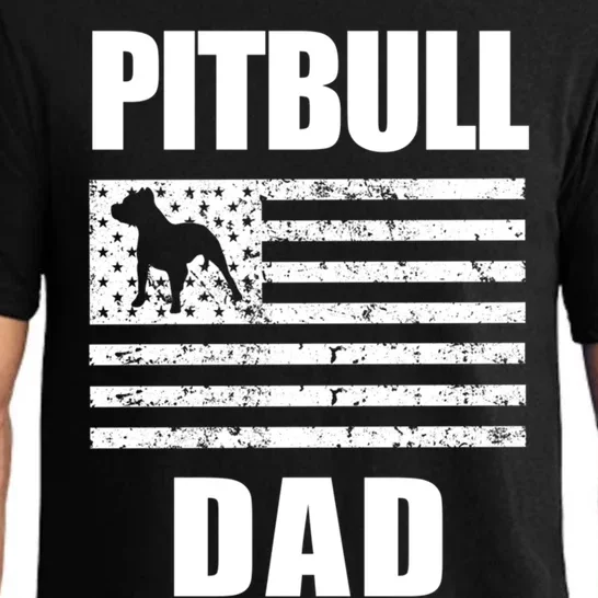 Proud Pitbull Dad American Bully Men's Great Gift Sweater Pajama Set