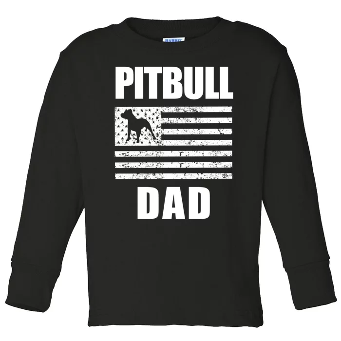 Proud Pitbull Dad American Bully Men's Great Gift Sweater Toddler Long Sleeve Shirt