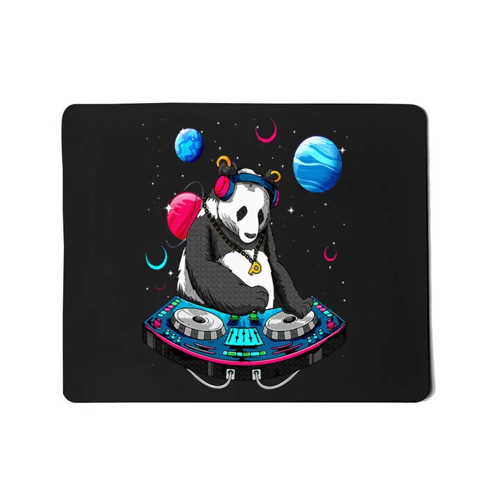 Psychedelic Panda DJEDM Raver Trance Music Festival Mousepad