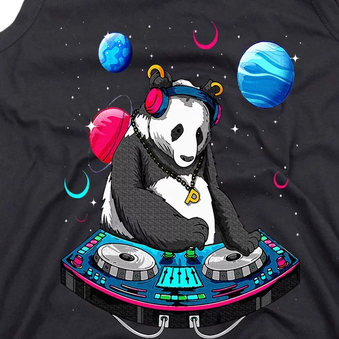 Psychedelic Panda DJEDM Raver Trance Music Festival Tank Top