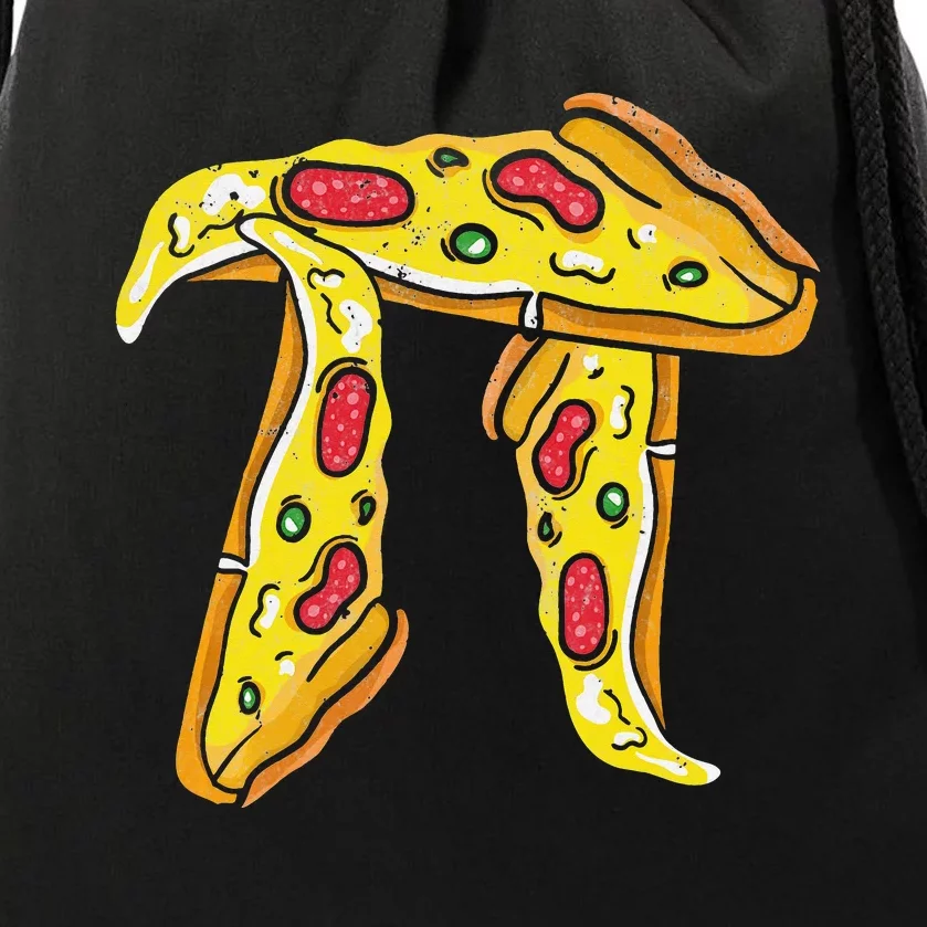 Pizza Pi Day Pi Symbol  Math Drawstring Bag