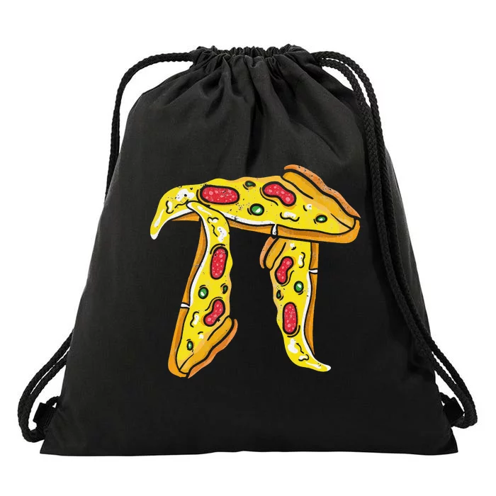 Pizza Pi Day Pi Symbol  Math Drawstring Bag