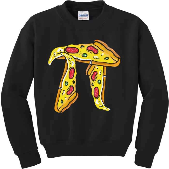 Pizza Pi Day Pi Symbol  Math Kids Sweatshirt