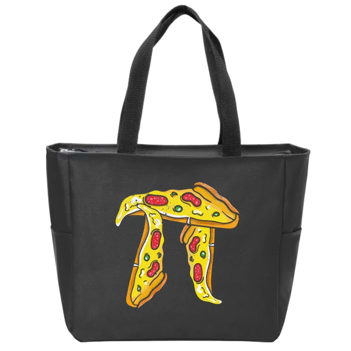 Pizza Pi Day Pi Symbol  Math Zip Tote Bag