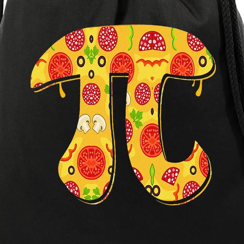 Pizza Pi Day Funny Math Food 3.14 Pizza Pie Drawstring Bag