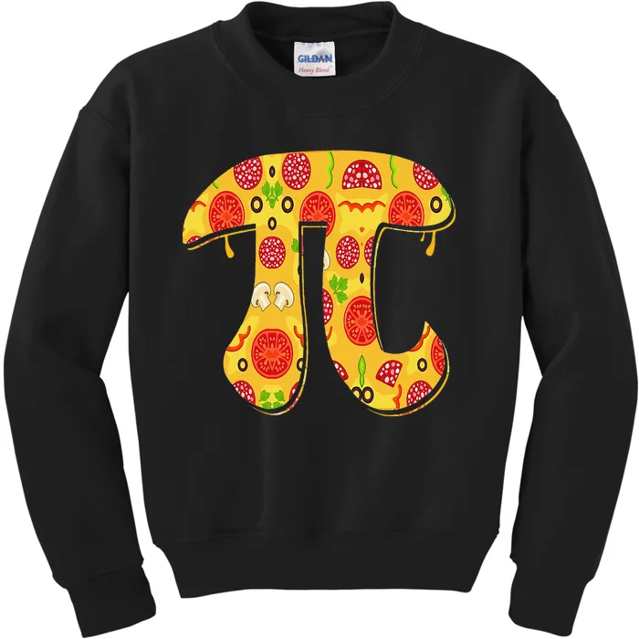 Pizza Pi Day Funny Math Food 3.14 Pizza Pie Kids Sweatshirt