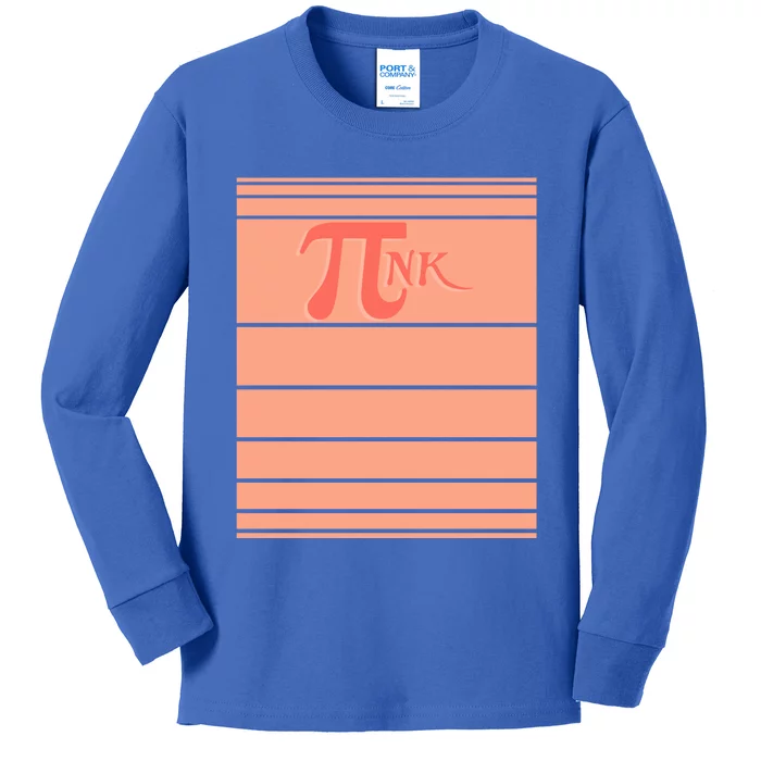 Pink Pi Day 3 14 Number Symbol Math Science Nerd Geek Gift Cool Gift Kids Long Sleeve Shirt