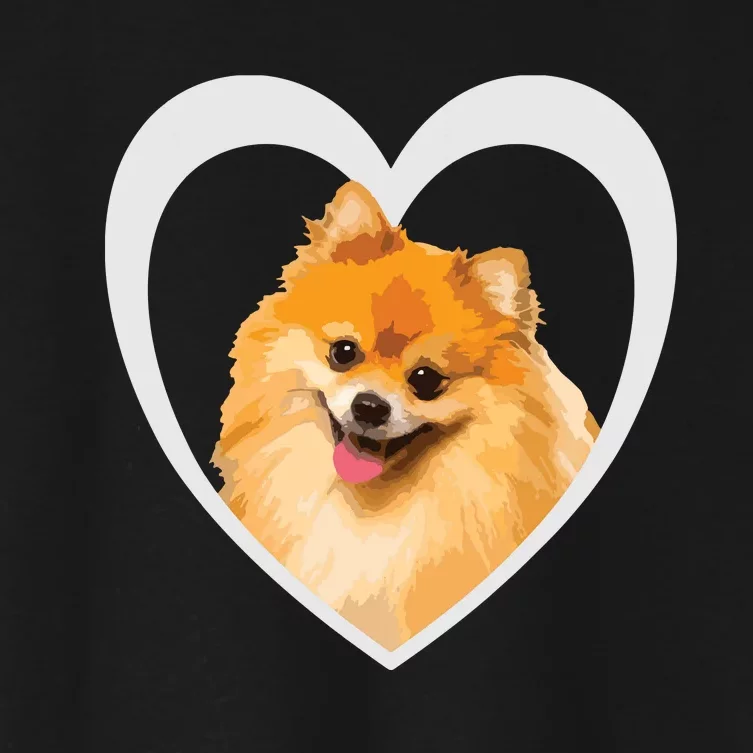 Pomeranian Pomeranian Dog Pomeranian Women's Crop Top Tee