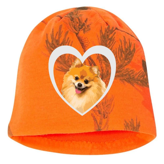 Pomeranian Pomeranian Dog Pomeranian Kati - Camo Knit Beanie