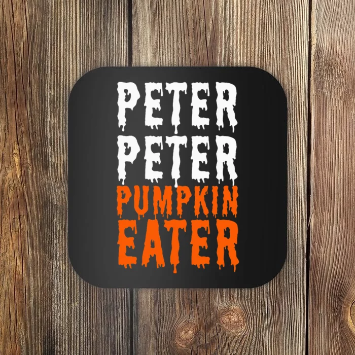 Peter Pumpkin Eater Halloween Costume Couple Coaster