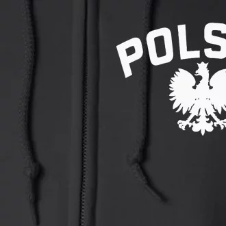 Polska Polish Eagle Poland Polish Ancestry Dyngus Day Full Zip Hoodie