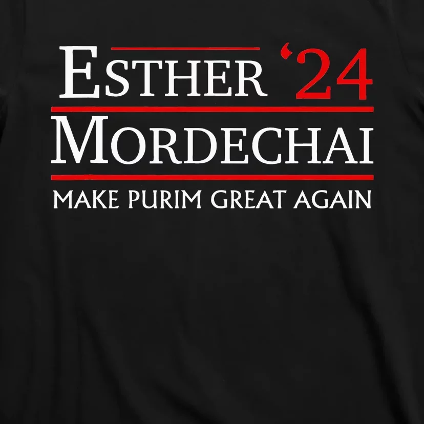 Purim Presidential Election Vote Queen Esther Mordechai 2024 T-Shirt