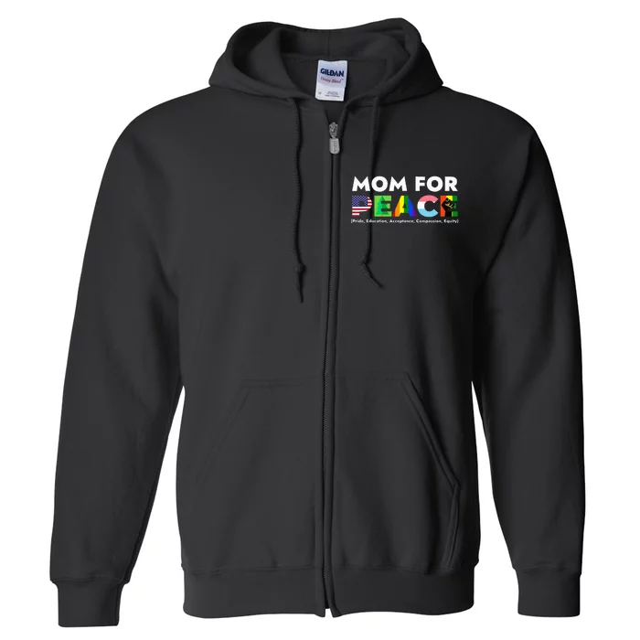 Peace Price Education Acceptance Compassion Equity Full Zip Hoodie