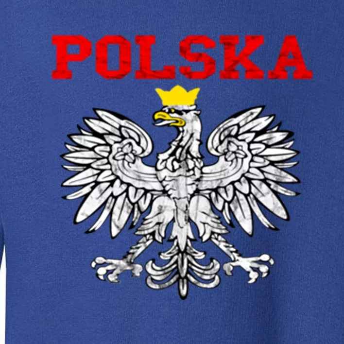 Polska Polish Eagle Poland Flag Polish Pride Polska Poland Gift Toddler Sweatshirt