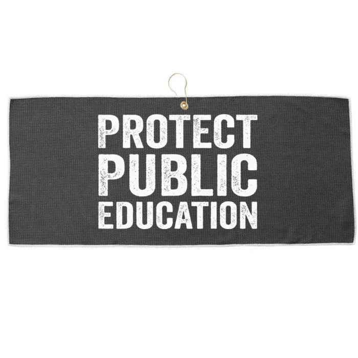 Protect Public Education Public Teacher School Large Microfiber Waffle Golf Towel