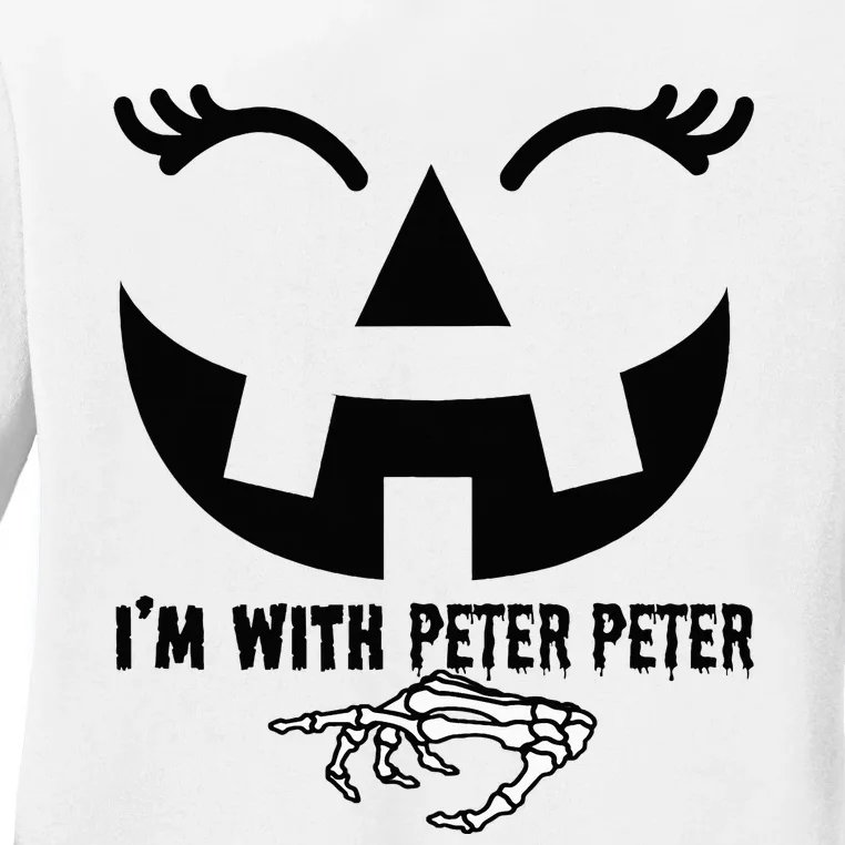 Peter Pumpkin Eater Wife Halloween Couple Costume Ladies Long Sleeve Shirt