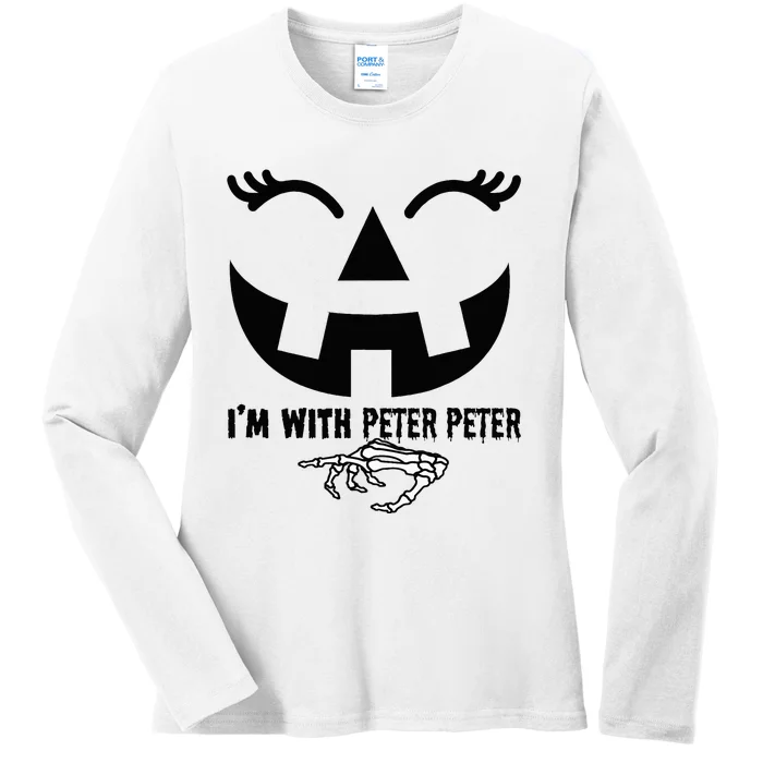 Peter Pumpkin Eater Wife Halloween Couple Costume Ladies Long Sleeve Shirt