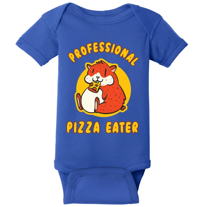 Professional Pizza Eater Pizza Pie Lovers National Pizza Day Cute Gift Baby Bodysuit