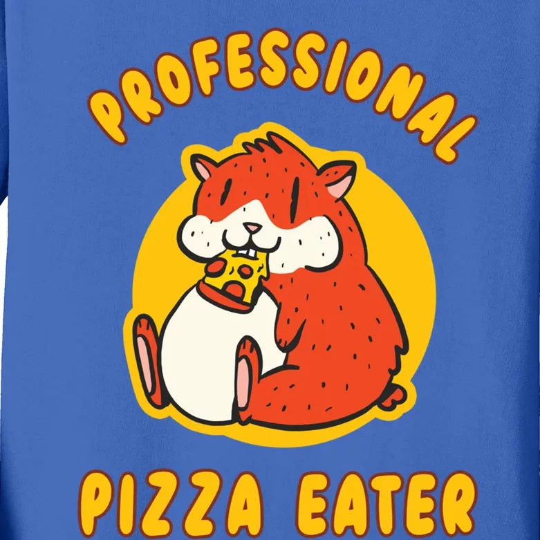 Professional Pizza Eater Pizza Pie Lovers National Pizza Day Cute Gift Kids Long Sleeve Shirt