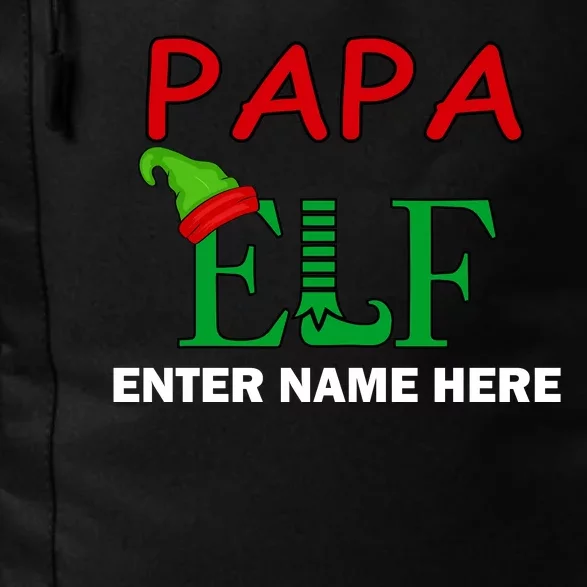 Personalize Papa Elf Custom Family Matching Christmas Daily Commute Backpack