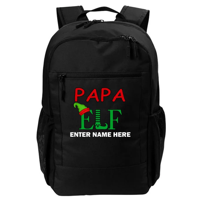 Personalize Papa Elf Custom Family Matching Christmas Daily Commute Backpack