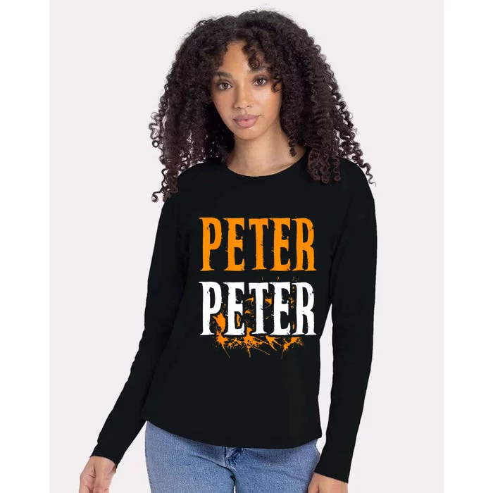 Peter Pumpkin Eater Costume Halloween Splash Womens Cotton Relaxed Long Sleeve T-Shirt