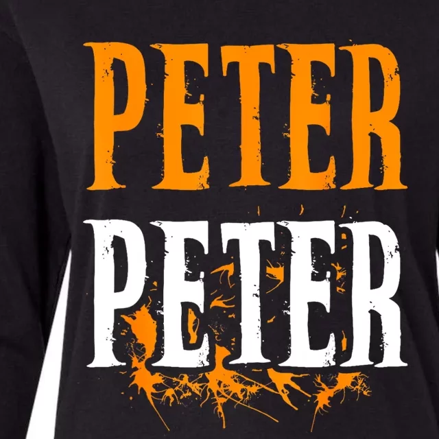 Peter Pumpkin Eater Costume Halloween Splash Womens Cotton Relaxed Long Sleeve T-Shirt