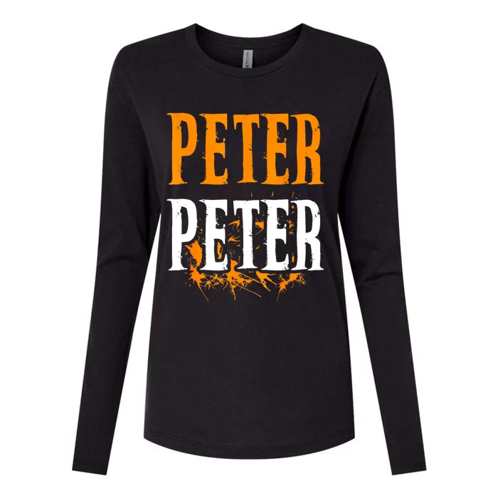 Peter Pumpkin Eater Costume Halloween Splash Womens Cotton Relaxed Long Sleeve T-Shirt