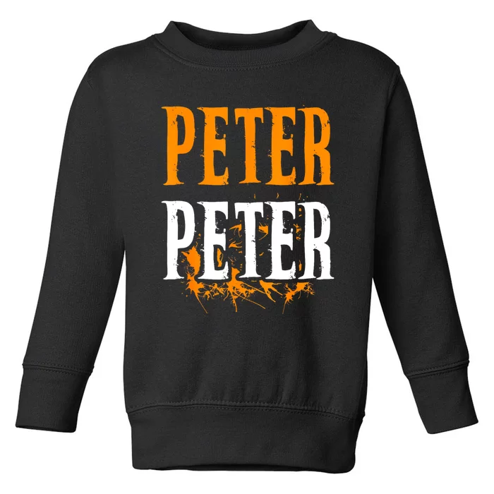 Peter Pumpkin Eater Costume Halloween Splash Toddler Sweatshirt