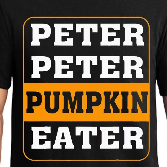 Peter Pumpkin Eater Halloween Costume Couple Pajama Set